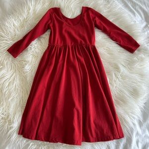 Alice and Ames long sleeve ballet dress in red